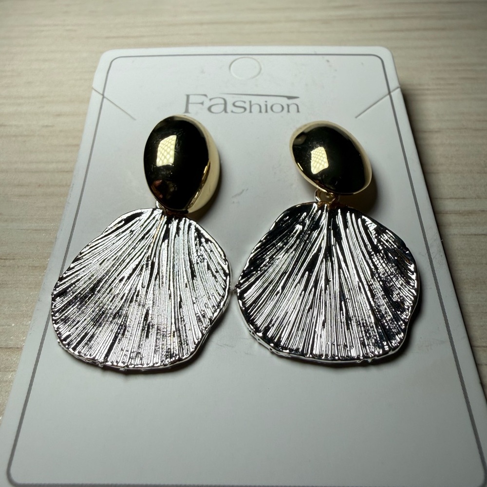Gold and Silver Fashion Earrings